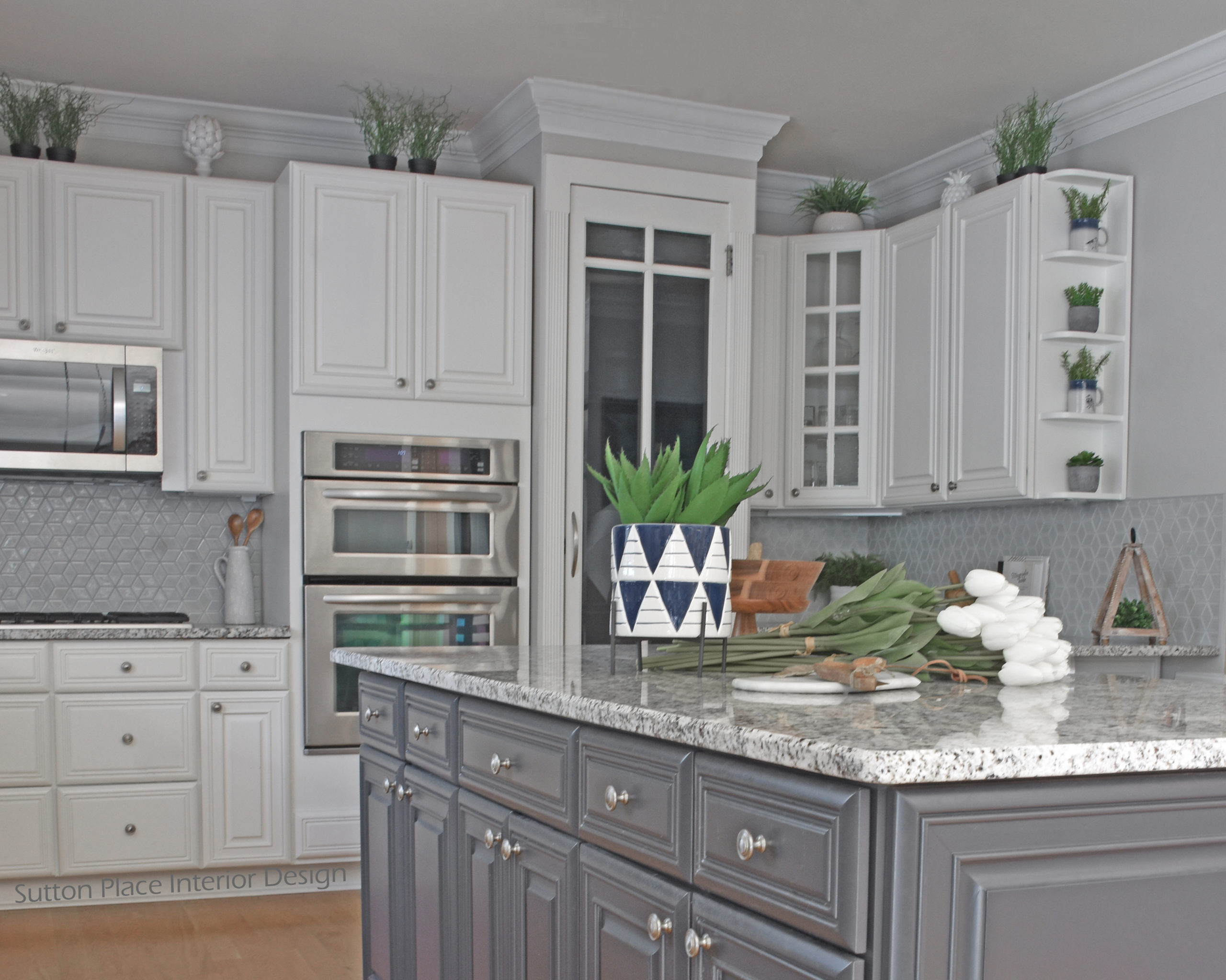 Gray and White Kitchen Remodel