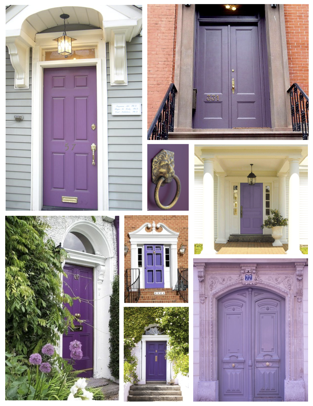 Purple Front Doors 