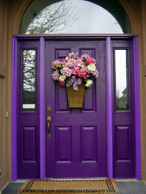 Purple Front Door