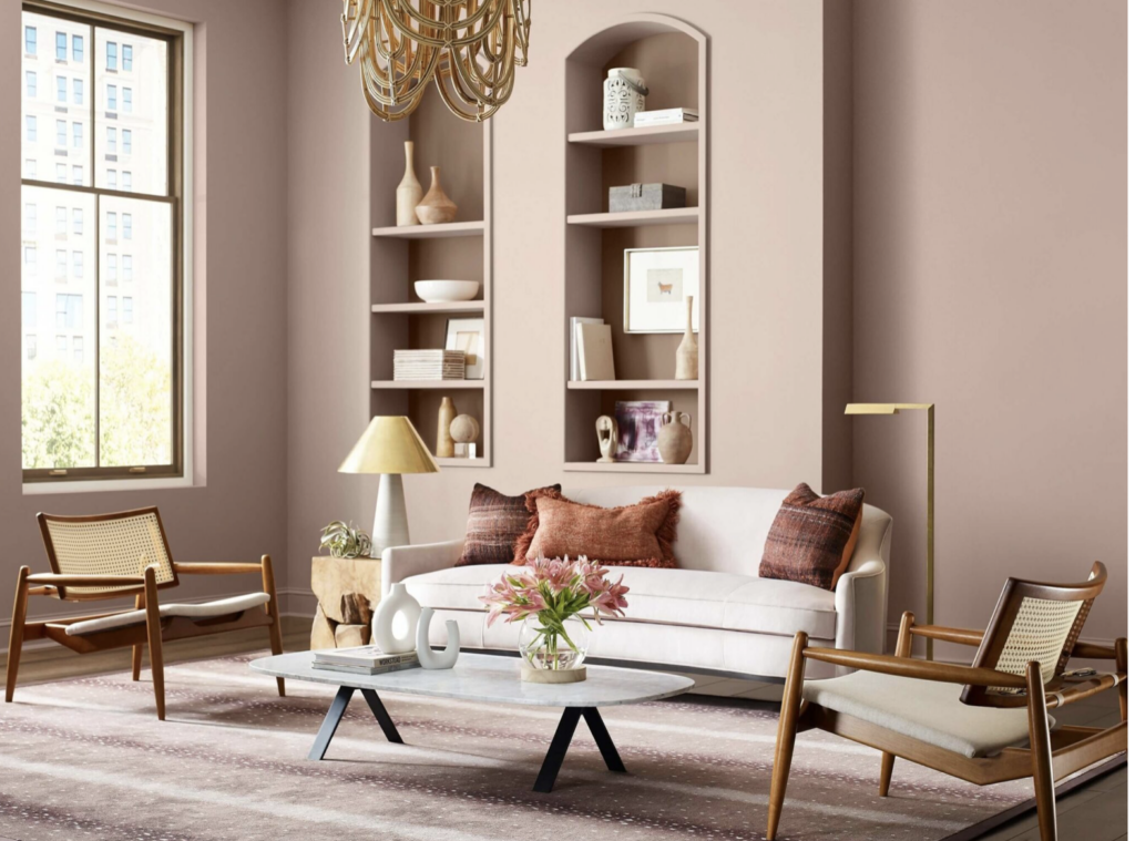 Sashay Sand from Sherwin Williams for April 2024 is the color Sutton Place Design and Build is loving this month. 