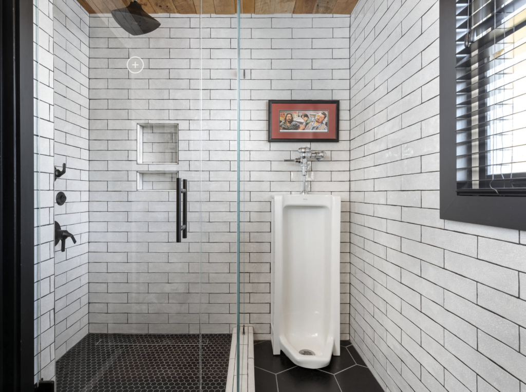 The Big Lebowski Bathroom That Inspired Our Homeowner to Call Us and Ask to Partner with us on her new home. Sutton Place Design and Build Charlotte nc 